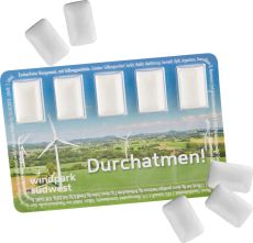 Smart Card mit Kaugummi als Werbeartikel