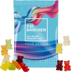 Fruchtgummi XXL-Bärchen 100 g, inkl. Werbedruck, kleine Mengen als Werbeartikel