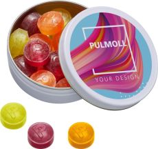 XS-Taschendose Pulmoll Halsbonbons, inkl. Druck, kleine Mengen als Werbeartikel