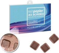 reinpapier® A5-Schoko-Adventskalender als Werbeartikel