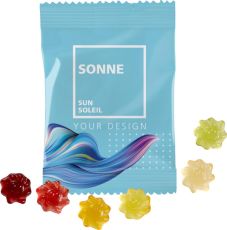 Fruchtgummi 10g Tüten - Sonne als Werbeartikel