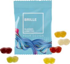 Fruchtgummi 10g Tüten - Brille als Werbeartikel