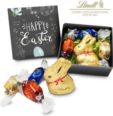 Präsentartikel: Lindt Osternest, auch in individueller Kartonage als Werbeartikel