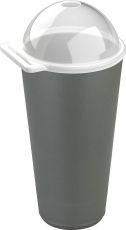 Becher 500ml mit Deckel Öffnung Move Cup als Werbeartikel