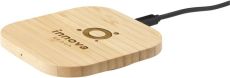 Bamboo Wireless Charger 15W tradloses Ladegerät als Werbeartikel