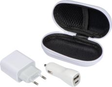 USB + C-Type Travel Set als Werbeartikel