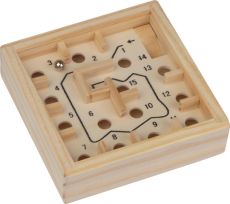 Geduldsspiel Holzlabyrinth als Werbeartikel