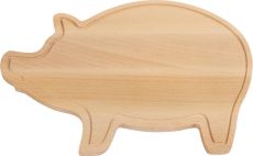 Schneidebrett Wooden Piggy als Werbeartikel