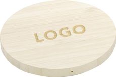 Wireless Charger EasyCharge Bamboo als Werbeartikel