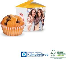 Muffin "Mini" in Promotion-Verpackung "Style" als Werbeartikel