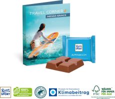 Werbe-Klappkarte mit Ritter SPORT Mini als Werbeartikel