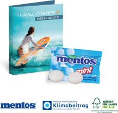 Werbe-Klappkarte mit Mentos Mint 2er als Werbeartikel