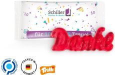 Trolli Fruchtgummi Danke - Folie nach Wahl - inkl. Druck als Werbeartikel