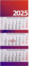 3-Monatswandkalender Mehrblock - 30 x 70 cm als Werbeartikel